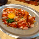 もつ焼 狼煙 博多上川端本陣 - ハラミユッケ
