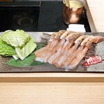 銀座 稲葉 - 20251226松葉蟹のしゃぶしゃぶ➁