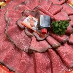 米澤牛黃木 金剛閣 壽喜燒 涮涮鍋 毘沙門 - 米澤牛烤牛肉 6,000日圓