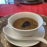 点心爛漫tejima - ふかひれスープの雲南省産の黒トリュフ添え