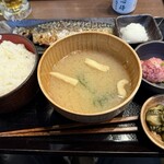 しんぱち食堂 立川曙町店 - さば文化干し定食大盛+特選ネギトロ小鉢