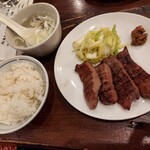 牛たん料理 閣 ブランドーム本店 - たん焼定食 四枚