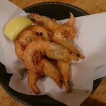 熟成うどん なかや - 小エビのから揚げ＠熟成うどんなかや（2014年12月18日）