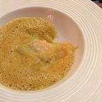 俺のイタリアン marche - 小海老のラビオリ風