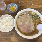 かとうらーめん - 醤油らーめん＆ご飯（小）