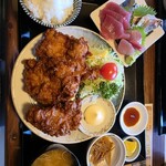 海鮮食堂 膳 - 唐揚げ３個の定食