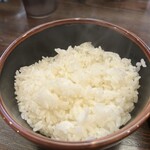 長浜らーめん - 定食のご飯(普通盛)❗️(初回注文時大盛変更無料)