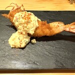 滄 料理とワイン - 【 海老フライ 】