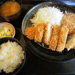 かつアンドかつ - 料理写真:Bランチ(手ごねかつ、ロースかつなど)