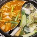 しゃぶ葉 - 赤チゲ味噌だしと