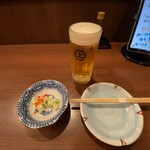 海鮮問屋 村上水産 鮮魚部 - 生ビール・お通し