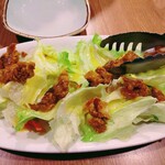 韓国料理 サムシセキ - お通しのサラダ