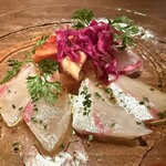デグラセ - 【 シマアジのカルパッチョ 】