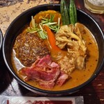 スープカリー 奥芝商店  駅前創成寺 - おくしばーぐのスープカレー