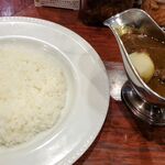 カレー専門店 B - ビーフカレー1800円+ライス大盛200円