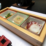居食家 寿 - ＜5500円コース＞お通し三種盛
