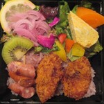 古代米屋レストラン グリーンゲイブル - 料理写真:カキフライ弁当700円