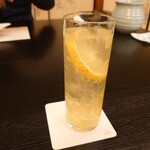 山田屋 - かぼすジュースには,たっぷりの果肉いり～♥(人*´∀｀)