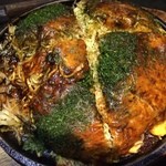 広島風お好み焼 もみじ屋 - もみじ屋(肉玉いか天ソバダブル)