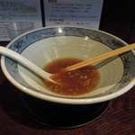 藤堂 - 燻丸（醤油）細麺　完食