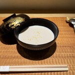 酒事と飯事 黄瀬戸 - 前菜　白子のすり流し