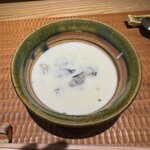 酒事と飯事 黄瀬戸 - 蒸物　あわびのクリーム煮(ベシャメルソース)
