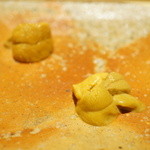 鮨 さいとう - 雲丹2種（壱岐と淡路島）（2014/9）