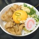 肉玉そば　おとど - (ｾﾙﾌ)ごはん＋焼肉＋卵黄＋ニンニク＋ネギ　2014.9.13