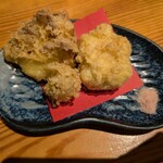 魚酒場 二つめ - 舞茸と白子の天ぷら