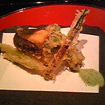 くろぎ - 春のにがみ揚げ　山菜　海老芋　稚鮎