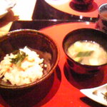 くろぎ - 丹波筍御飯　味噌汁