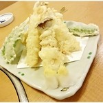 第二力酒蔵 - きす天ぷら　1080円　揚げ加減絶妙！