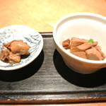 酒とそば まるき - ２０１４年１２月２０日のお通し