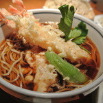 酒とそば まるき - 天ぷらそば