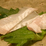 鮓 きずな - 明石産ひらめのエンガワ