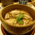 鮓 きずな - 茶碗蒸し　たちうお、岡山産しいたけ