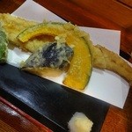 古式蕎麦 醍醐 - 天せいろの天ぷら
