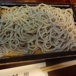 古式蕎麦 醍醐 - 天せいろの蕎麦アップ