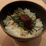 鴨そば さわ田 ヨドバシ横浜店 - 梅茶漬け