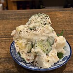 海と汐音 - 梅とたくあんの和風ポテサラ600円