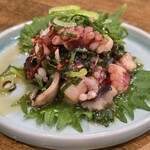 海と汐音 - タコのネギだれ600円