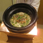 虎白 - 食事：かますの炊き込みご飯