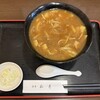 白金 松月 - 湯気を纏ったカレー南蛮登場