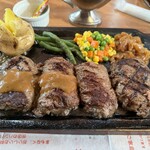 ハングリータイガー - 料理写真:ダブルハンバーグステーキ