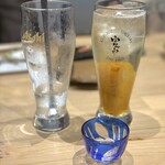 鮨ト酒肴 富かわ - 富かわハイボール 焼きリンゴ 実は焼きリンゴ大好きなんです