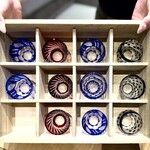 鮨ト酒肴 富かわ - 切子を選んで…