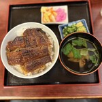 かねぶん - うな丼（松）　薬味つけた