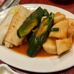 味楽園 - キムチ3種盛り