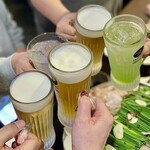 もつ鍋と焼きとんのお店 きじま屋 - 乾杯♪(*^^)o∀*∀o(^^*)♪