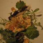 レフェルヴェソンス - 南の〜 フォアグラのナチュレルと黒ごま、安納芋、コリアンダー、ライム、サザンカンフォート